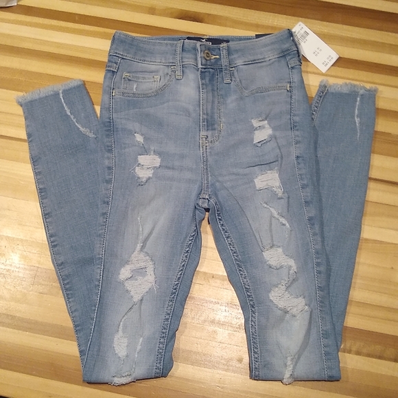 Hollister High-Rise Super Skinny Classic Stretch 00R W23 L30 - Picture 2 of 6